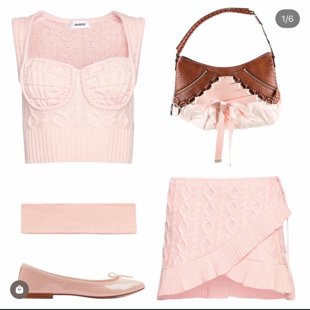 GUIZIO Pink Gemma Miniskirt - XS